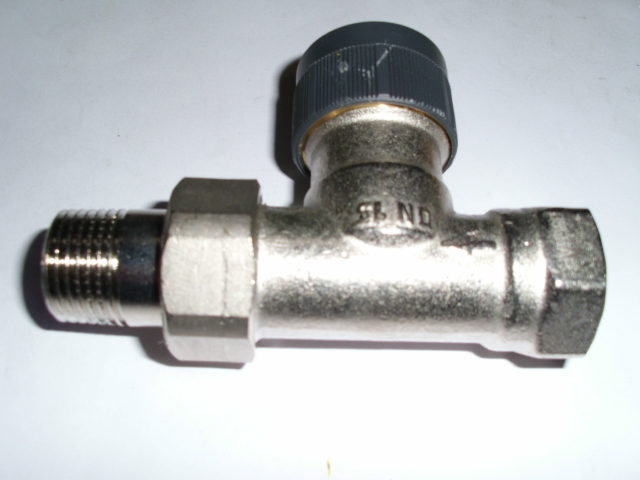 Thermostatische radiatorafsluiter 1/2" recht (Oventrop)